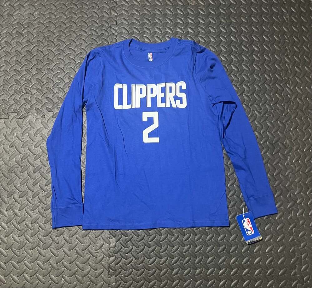 Youth Nike Kawhi Leonard LA Clippers Logo Name Number Performance T-Shirt